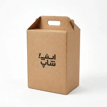 جعبه دسته دار با چاپ اختصاصی - بسته 100 عددی کد C505