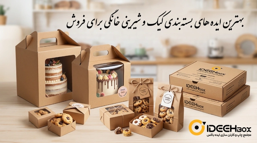 ایده بسته‌بندی کیک خانگی